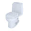 Toilette ronde une pièce 1,6 GPF en coton blanc TOTO® Ultimate®-1694736