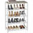 Shoe Rack 5-Tier, Shoe Storage Shelf, Industrial Shoe Tower, Narrow Shoe Organizer For Closet Entryway, Small Shoe Rack Table With Durable Metal Shelves-1095658441