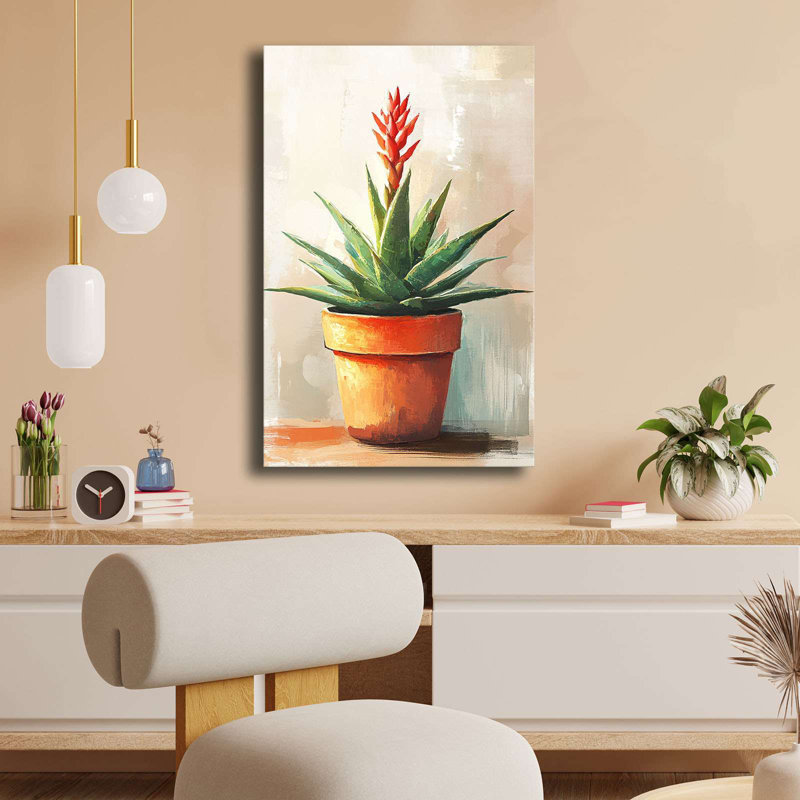 Peinture décorative sur toile, H 27,56 po x l 17,72 po