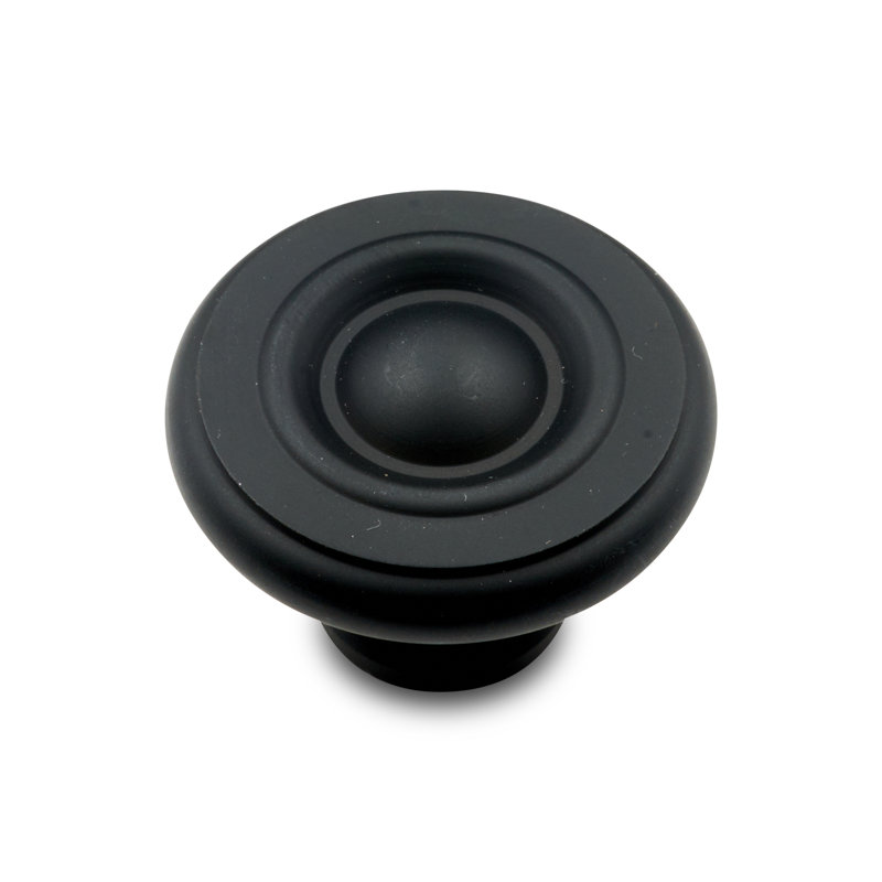Poignée champignon géorgienne unie CK Series, Diamètre du bouton 1,5 po, Noir