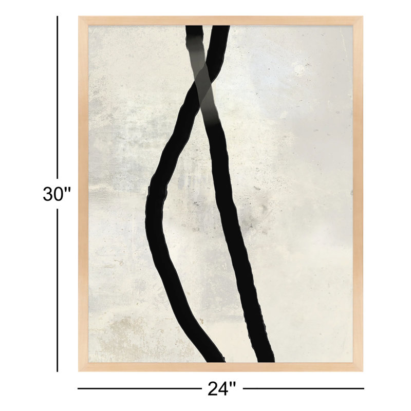 Black Rope 4 Painting by Jacques Pilon, Maple Wood, 30" H x 24" W x 1.25" D