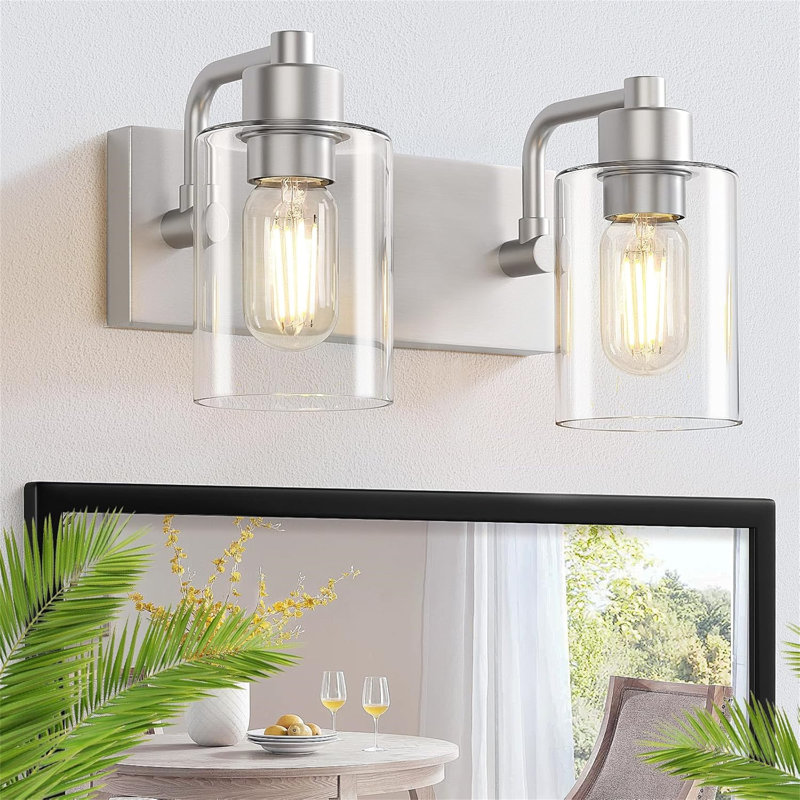 Dimmable Vanity Light, 2, Brushed Nickel