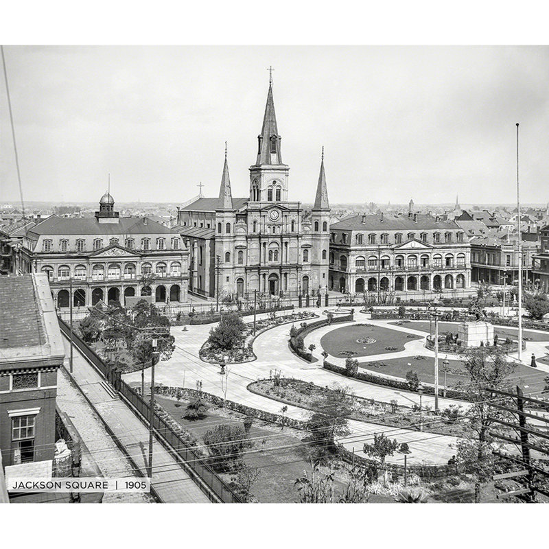 " Jackson Square ", 20" H x 24" W x 1.5" D