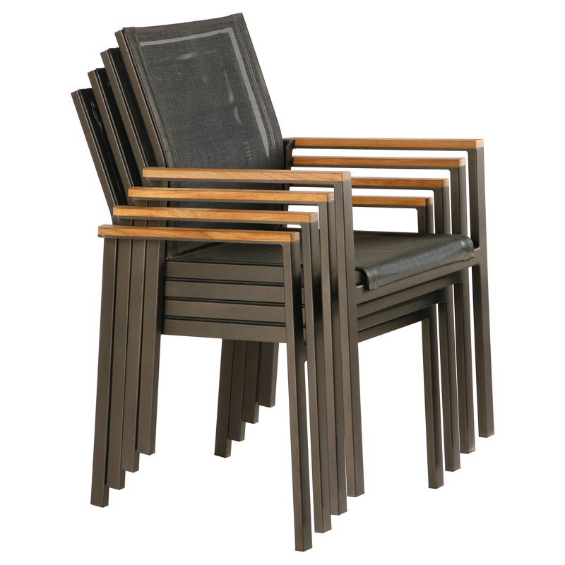 Aura Dining Armchair, Charcoal/Graphite
