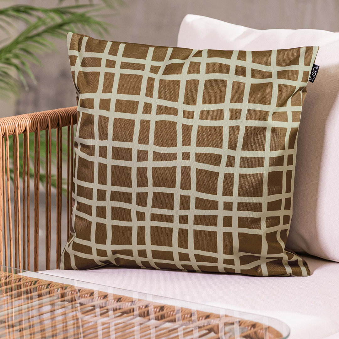 icon Stripe Indoor-Outdoor Cushion, Brown