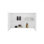 Armoire à pharmacie à double porte H 19,7 "x l 31,5", trois tablettes intérieures pour la salle de bain, blanc cuisine