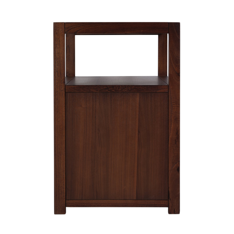 Lark 2 Drawer Wide Nightstand, Brown