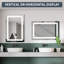 Miroir mural de salle de bain Diamond