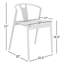 Chaise en bois massif Ambra