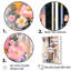 Fleurs de cerisier rose moderne - Bold Stripes III - Assortiment de bouquets d'art mural-95872410-95872421