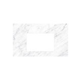 37" Single Bathroom Vanity Top in Carrara
