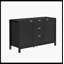 Buffet à motif ondulé - 3 tablettes réglables, 3 tiroirs et portes à fermeture en douceur, console de rangement avec poignées en métal, convient pour le bureau, le couloir et le salon, 3 couleurs-918744592