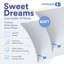 Continental Bedding 2-Pack Plush Down Pillows, 550FP, 75% Down 25% Feather, 400TC Cotton Cover-94408329