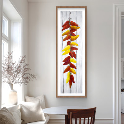 «Rope of Peppers» - décor encadré rouge exotique | Home Art