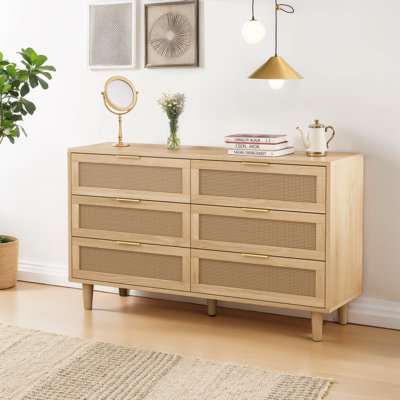 Commode 6 tiroirs 51,18 po