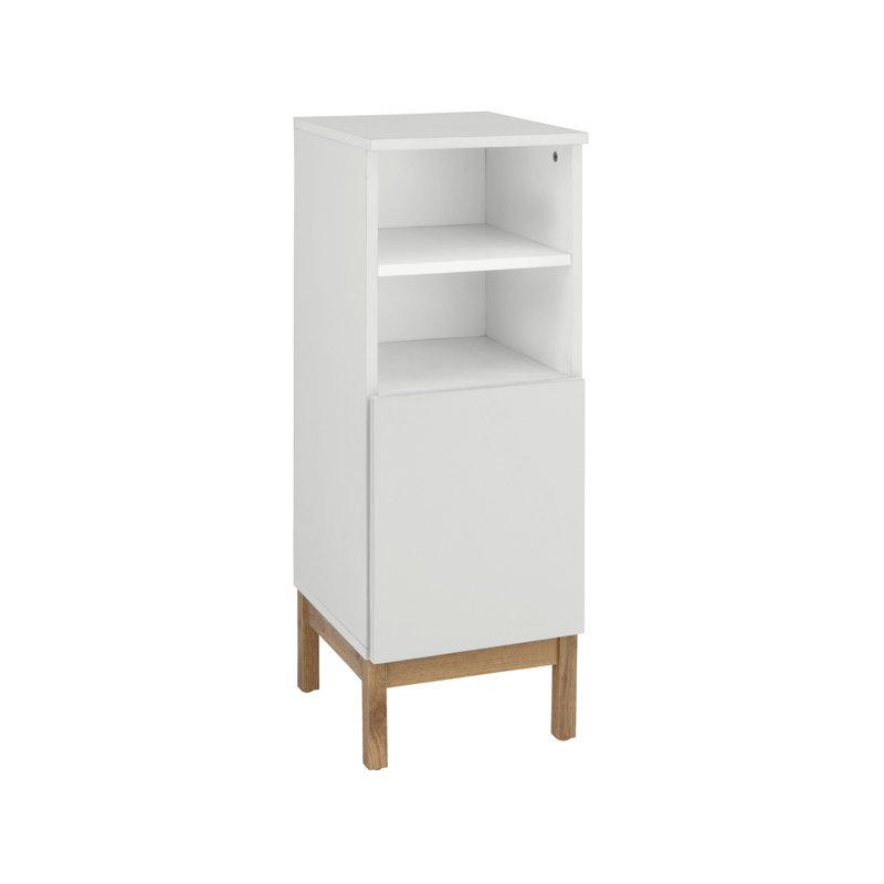 Nastasia Linen Cabinet, White/White/Oak