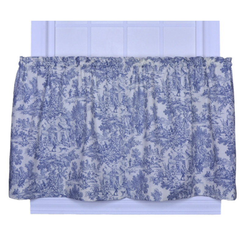 Rideau de café en coton Amelie, l 68 po x L 36 po, Gris