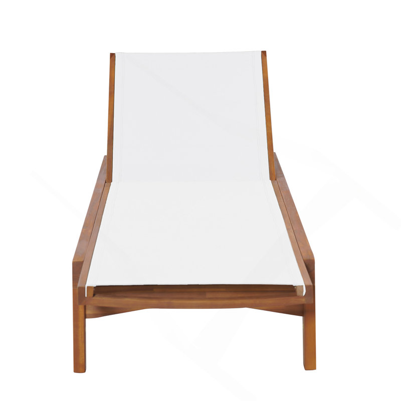 Chaise longue d'extérieur, Blanc
