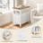 Tacito 23.6'' Tall 2 - Drawer End Table with Storage and Charging Station