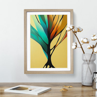 Abstract Vibrant Tree No.2 - Single Picture Frame Painting