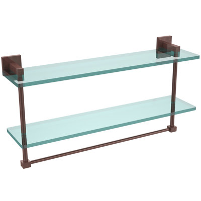 Haranu 2 Piece Tiered Shelf with Towel Bar
