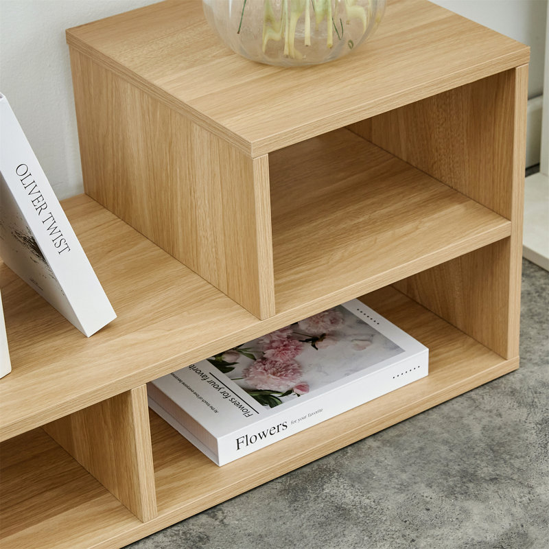Versatile Cube TV Stand with Open Storage and Adjustable Length for Multiple Spaces