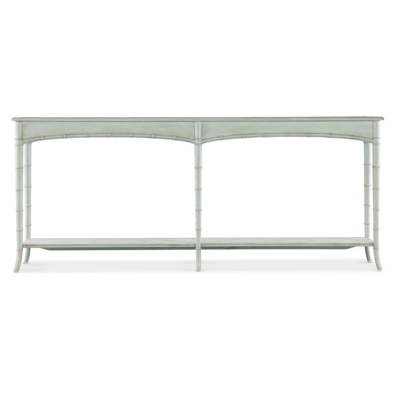 Charleston Blue Wood Console Table with Storage