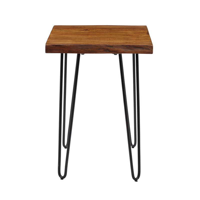 Gordonsville Solid Wood Top End Table, Chestnut