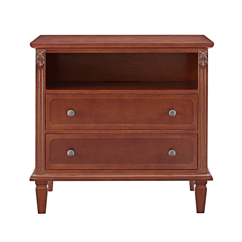 Nightstand End Table With Charging Station