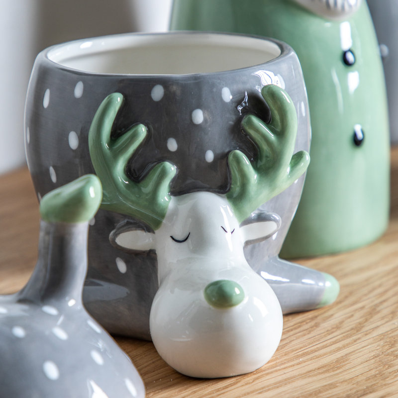 Christmas Deer Figurines & Collectibles, Grey