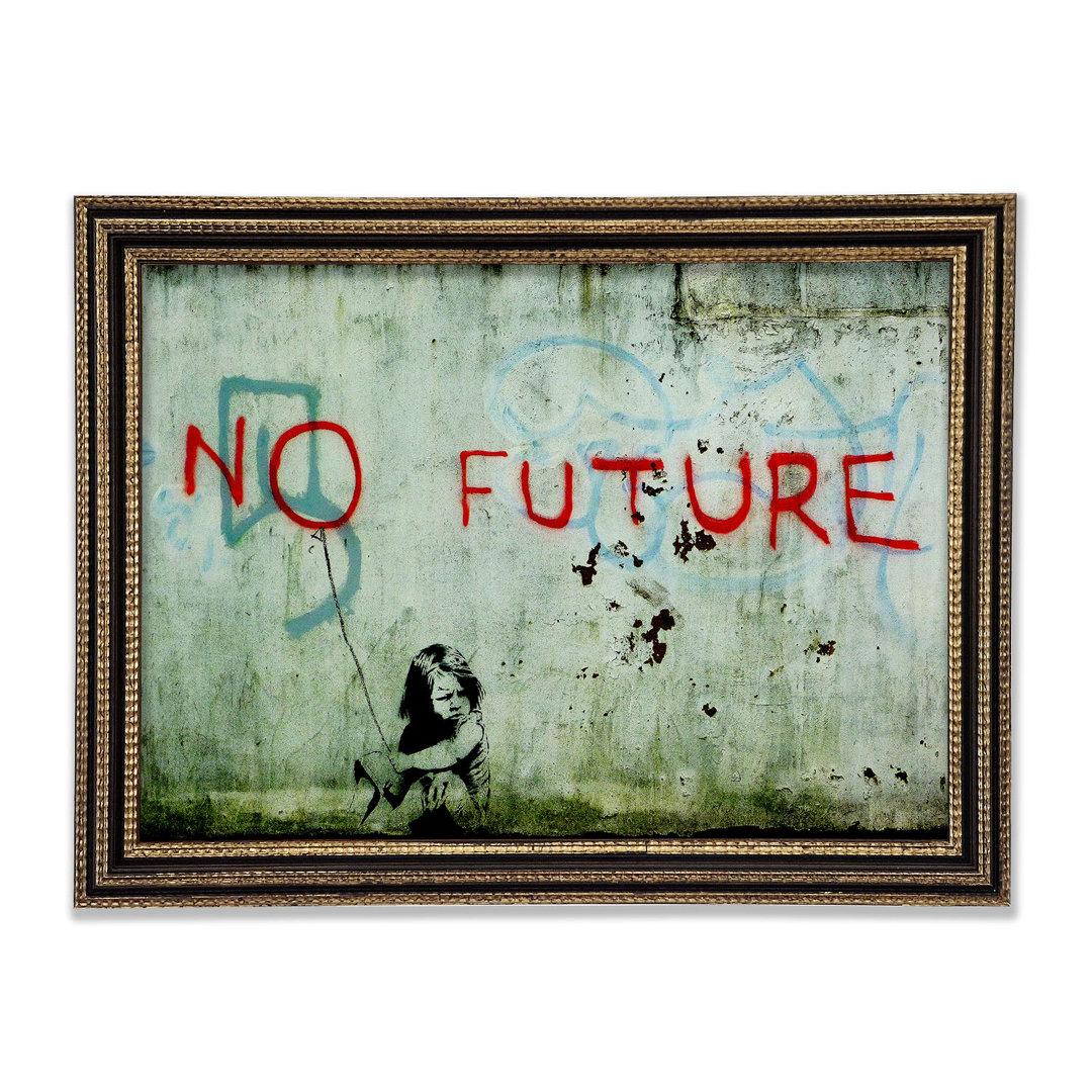 No Future Clean - Einzelne Bilderrahmen Kunstdrucke