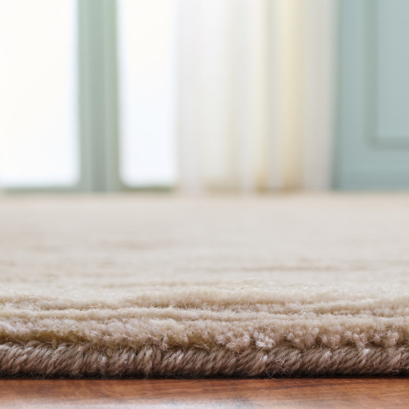 Ralph Lauren Dune Heath Wool, Cotton Solid Color Rug, Rectangle 9' x 12'