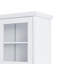 Buffet autoportant avec huche, grande armoire de rangement pour garde-manger avec support à vin et tablettes réglables pour la salle à manger-1370307712