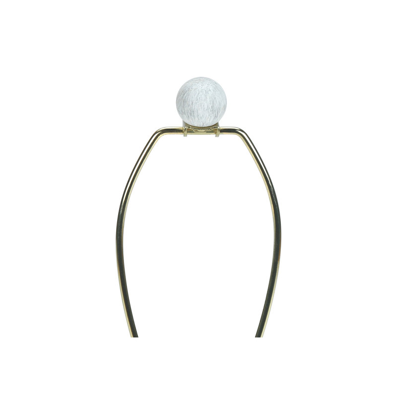 Lighting, H 28 po, lampe de table, résine crème, abat-jour ivoire / crème, transitionnel