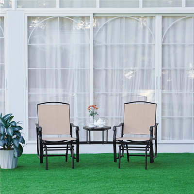 Arminda Steel Outdoor Glider by Lark Manor