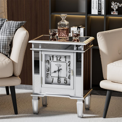 Brompton Glass Top End Table