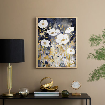 Reproduction encadrée FLORAL Series CCCCLXXVVI - Bois massif
