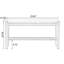 Banc rembourré en bois massif noyer-473370167