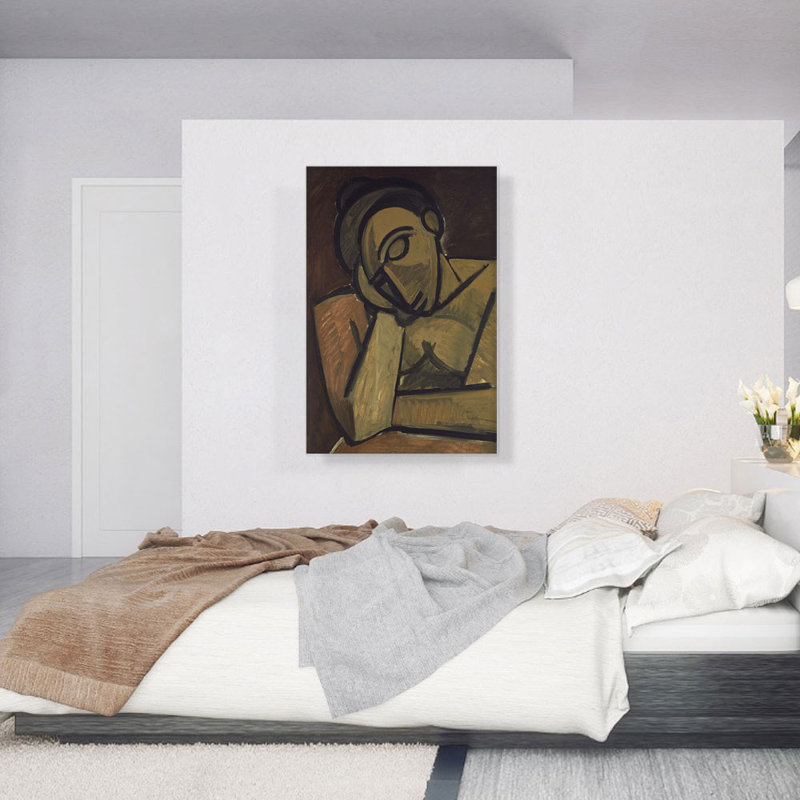 "Repose 1908" par Pablo Picasso, reproduction d'art sur toile tendue, H 40 po x l 26 po x P 1,5 po