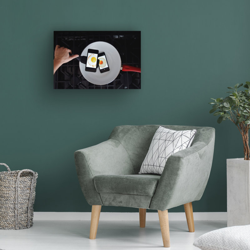 Art numérique sur toile, bol Toni Minchev, H 30 po x l 47 po