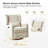 Ceandra 29.5"W Modern Nursery Swivel Glider Power Recliner with Built-In Nightlight (Set of 2)-106912981