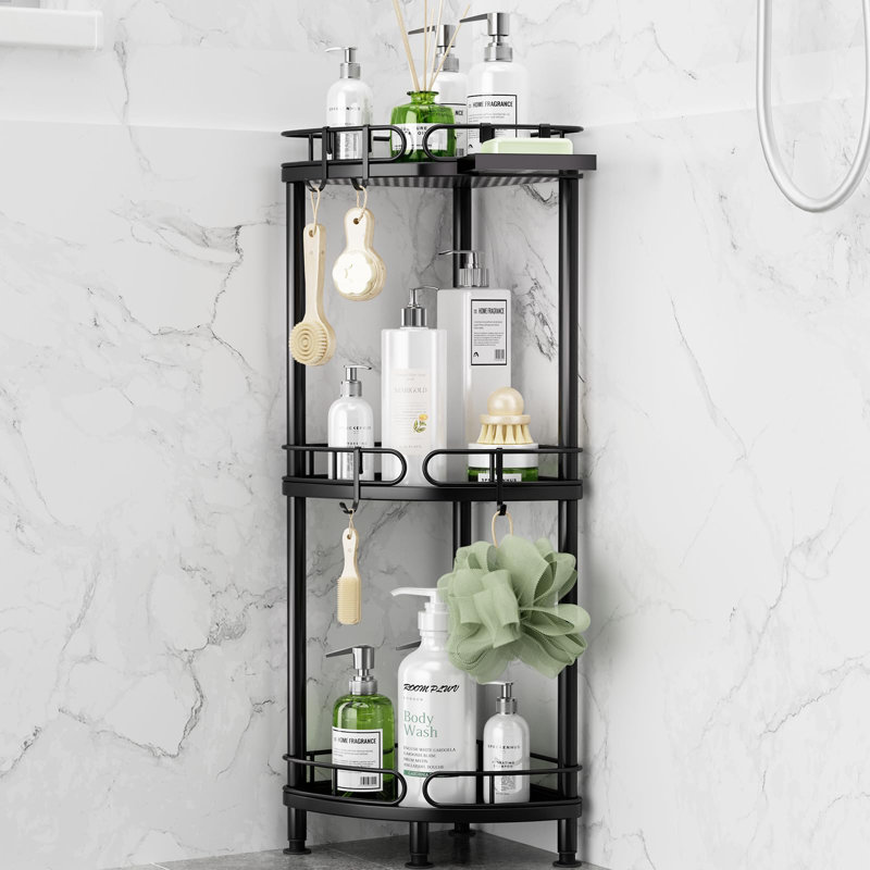 Stainless Steel Shower Caddy, Black