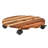 Wood Planter Caddy with Rotating Casters, Set of 3-1702850485