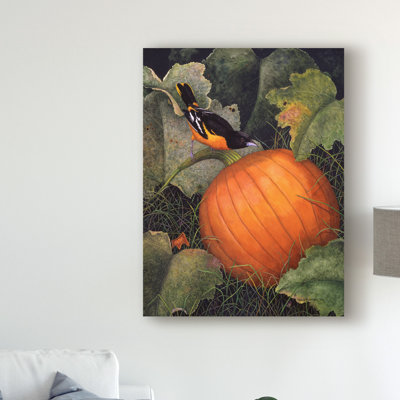 «Oriole and Pumpkin» par Marcia Matcham, reproduction sur toile