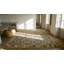 Tapis de grande taille à motif floral ivoire antique tissé à plat