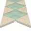 Carrelage en verre 3 po x 12 po ivoire / aigue-marine