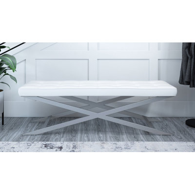 Revolutionary Design Ruth Bench With X-shaped Base