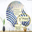 «Calming Blue Bonnets Floral Field» - Miroir décoratif Baptist Fan - MIR112075-Ovale-95180662
