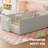 Twin Size Upholstered Platform Bed With Cute Rabbit Ear Shaped Headboard, Safety Rail, And Convenient Storage Pocket, Boucle Fabric – Perfect For Kids' Bedroom-795159231-786033678