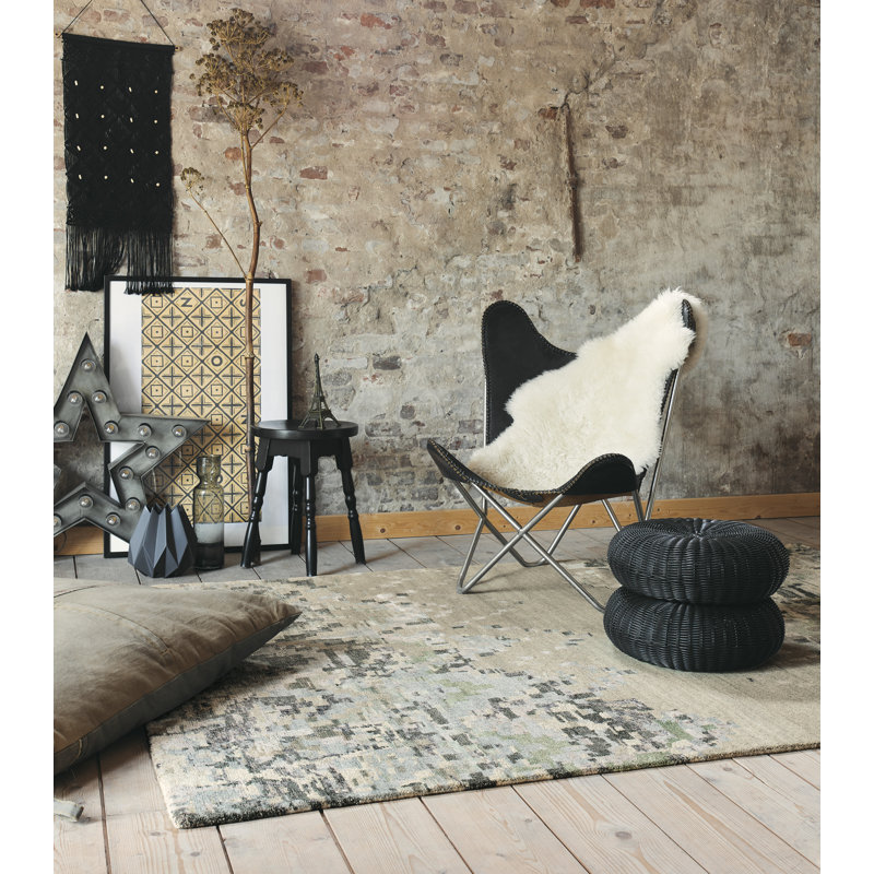 Yeti Abstract Hand Woven Area Rug, Rectangle 140 x 200cm